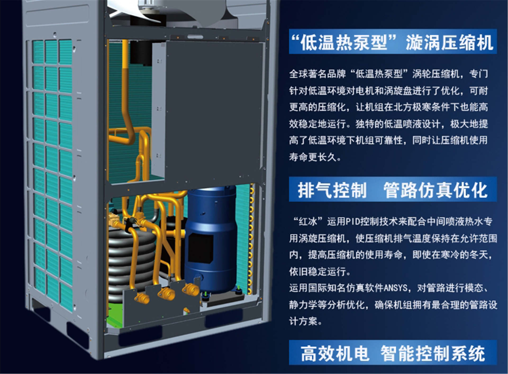 格力(Gree)空气能热水器红冰 KFRS-36MReNaA1S地暖热水一体商用工程热水机组