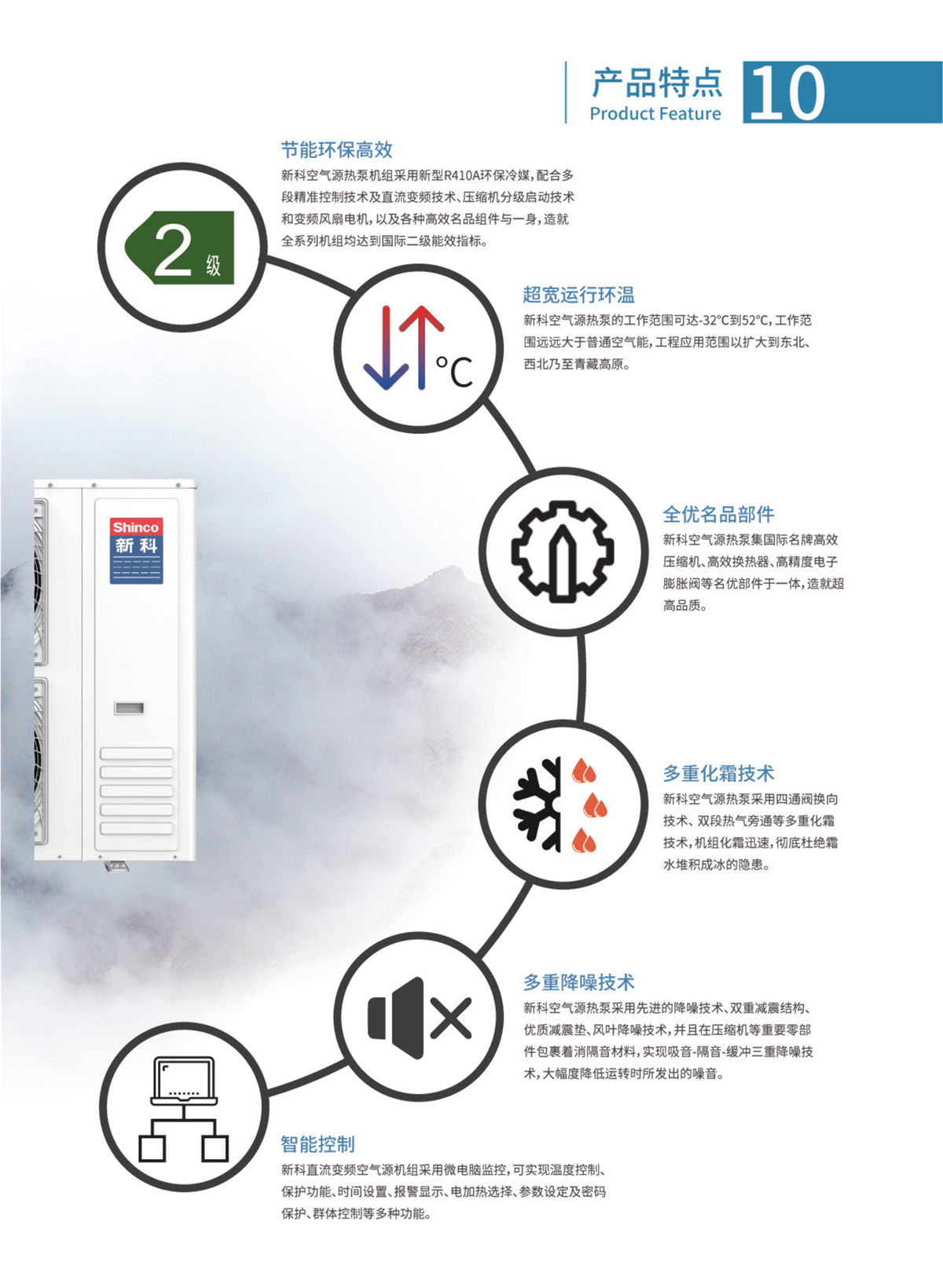 新科环保空气源热泵设备